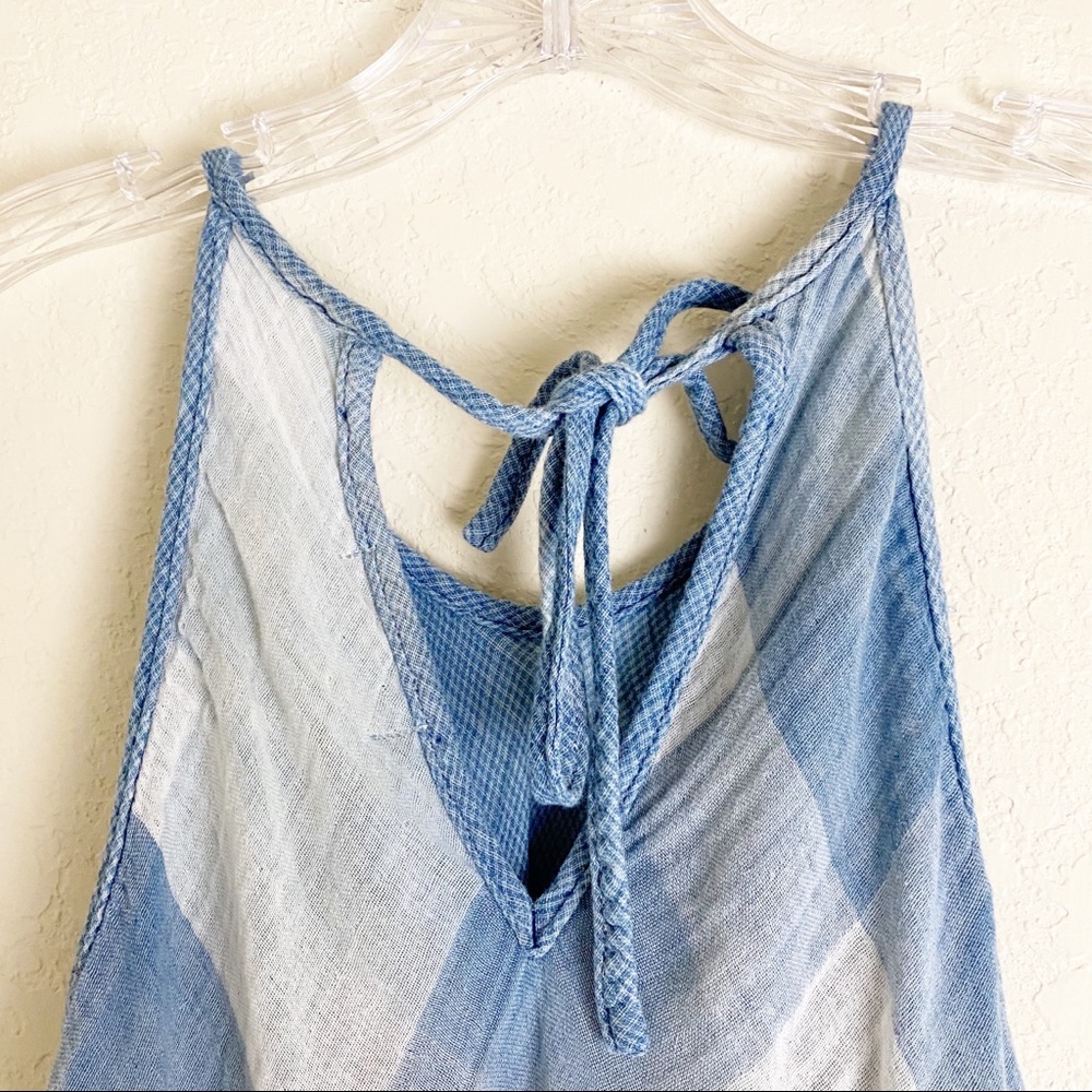 Anthropologie Cloth & Stone Plaid Halter Top - Picture 10 of 10